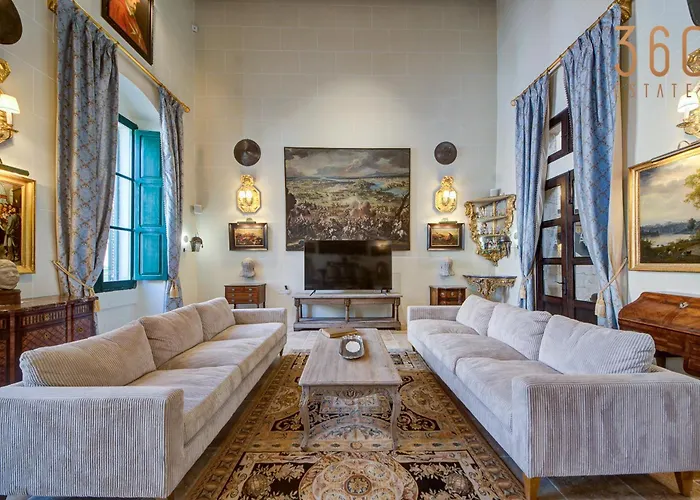 A Luxurious Palazzo In Valetta With Private Pool By 360 Estates